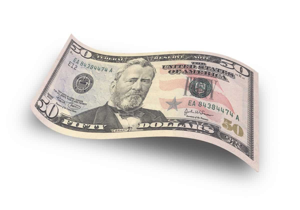 Presidents on store currency